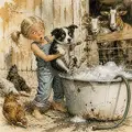 bath-day-for-the-dog